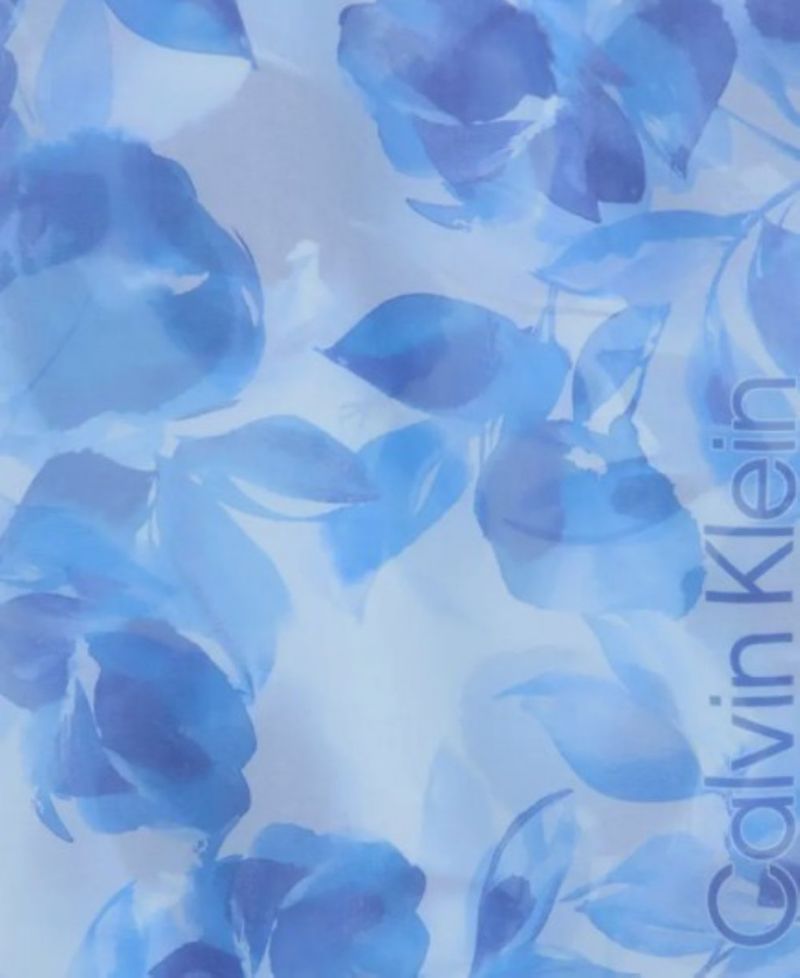 Women's Faded Floral Chiffon Scarf