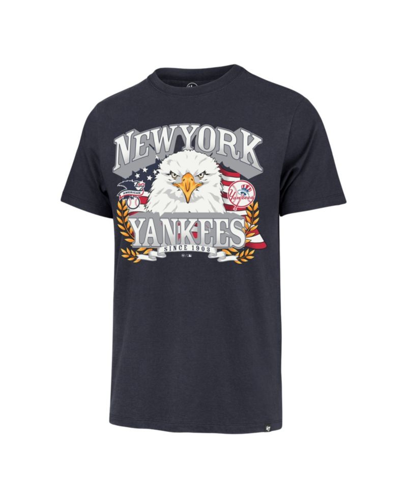Men's Navy New York Yankees Americana Eagle T-Shirt
