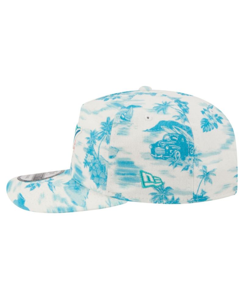 Men's White Miami Dolphins Tropics 19TWENTY Adjustable Hat