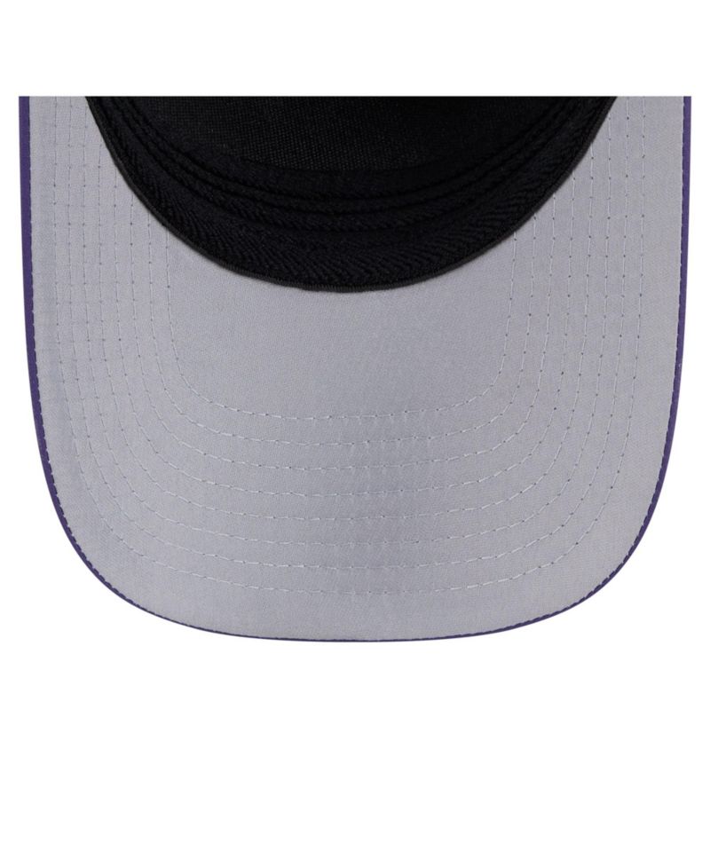 Men's Black/Purple Baltimore Ravens Rope M-Crown A-Frame 39THIRTY Flex Hat