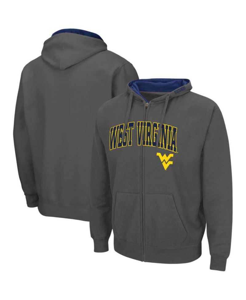 Men's West Virginia Mountaineers Arch and Logo 3.0 Full-Zip Hoodie