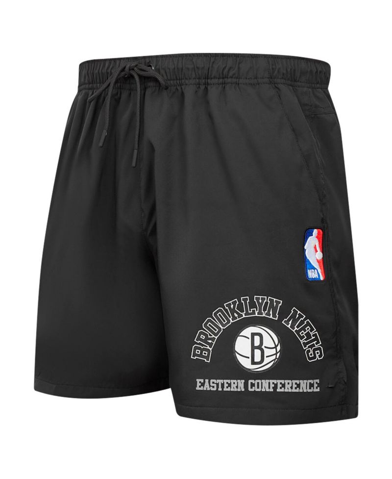 Men's Black Brooklyn Nets Area Code Shorts