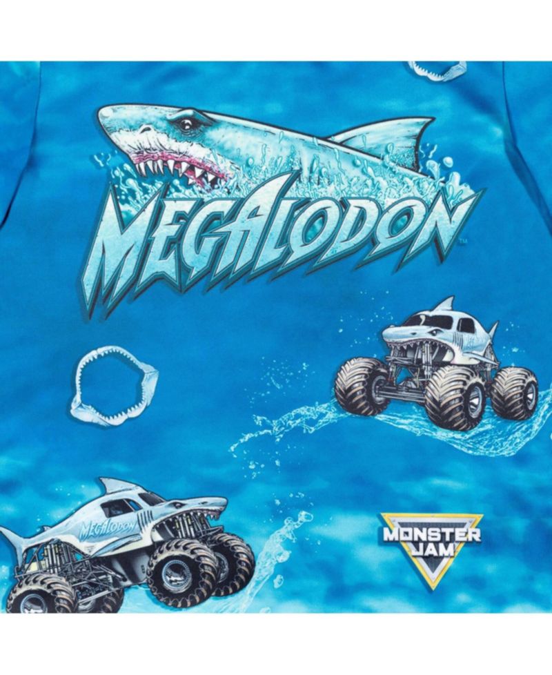 Boys 3 Pack T-Shirts to Grave Digger El Toro Loco Megalodon