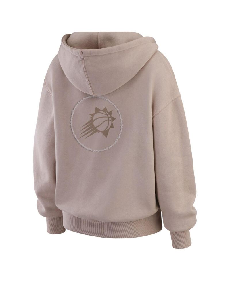 Women's Tan Phoenix Suns Washed Pullover Crewdie
