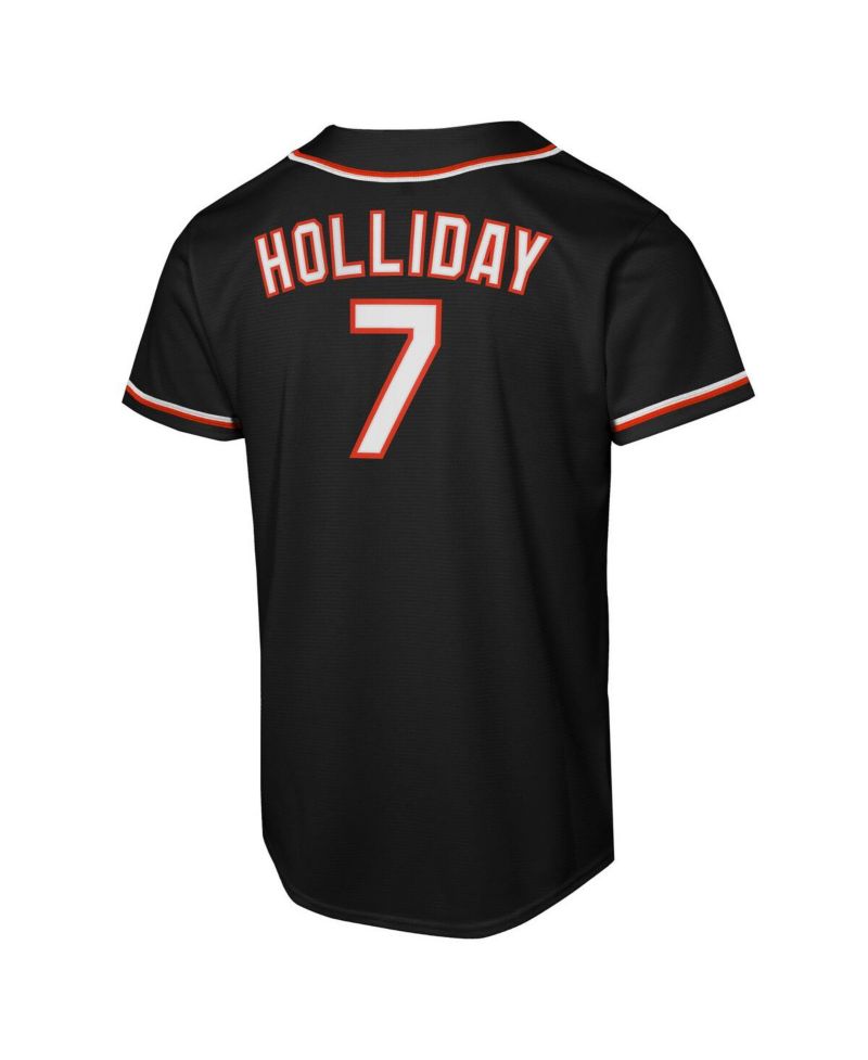 Big Boys and Girls Jackson Holliday Black Baltimore Orioles Fashion Replica Player Jersey