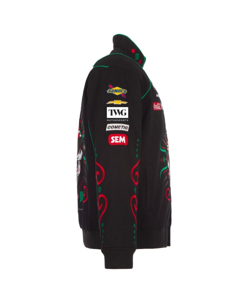 Men's Black Daniel Suarez 2026 Sugar Skull Full-Snap Twill Racing Jacket