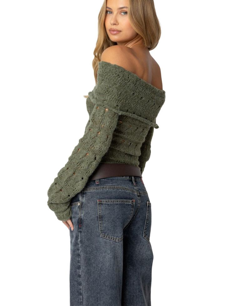 Women's Kenna Fold Over Knit Top