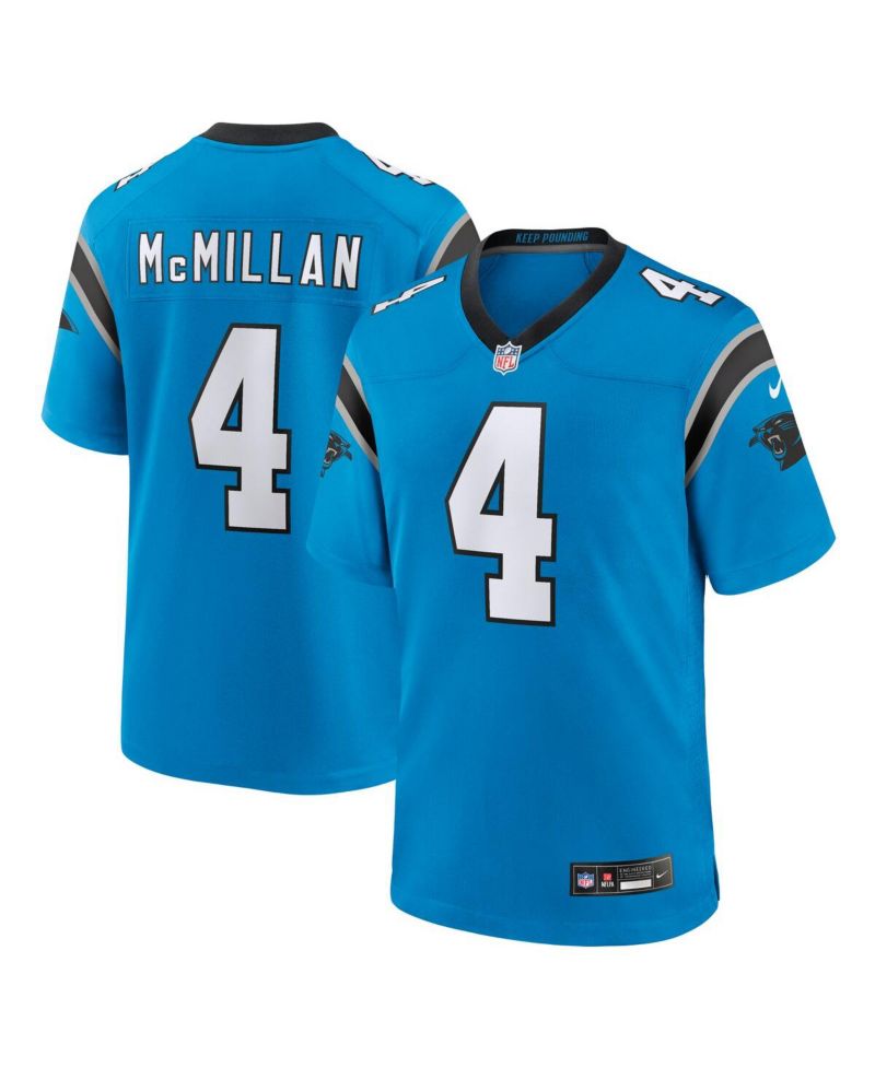 Men's Tetairoa McMillan Blue Carolina Panthers Alternate Game Jersey