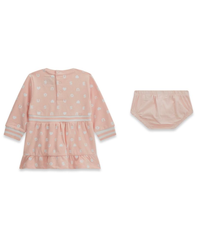 Baby Girls' Long-Sleeve Dress and Matching Bloomer