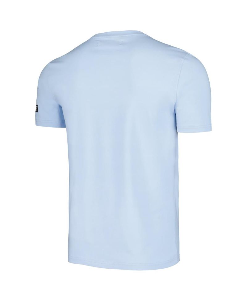 Men's and Women's Light Blue Looney Tunes Family Collage T-shirt