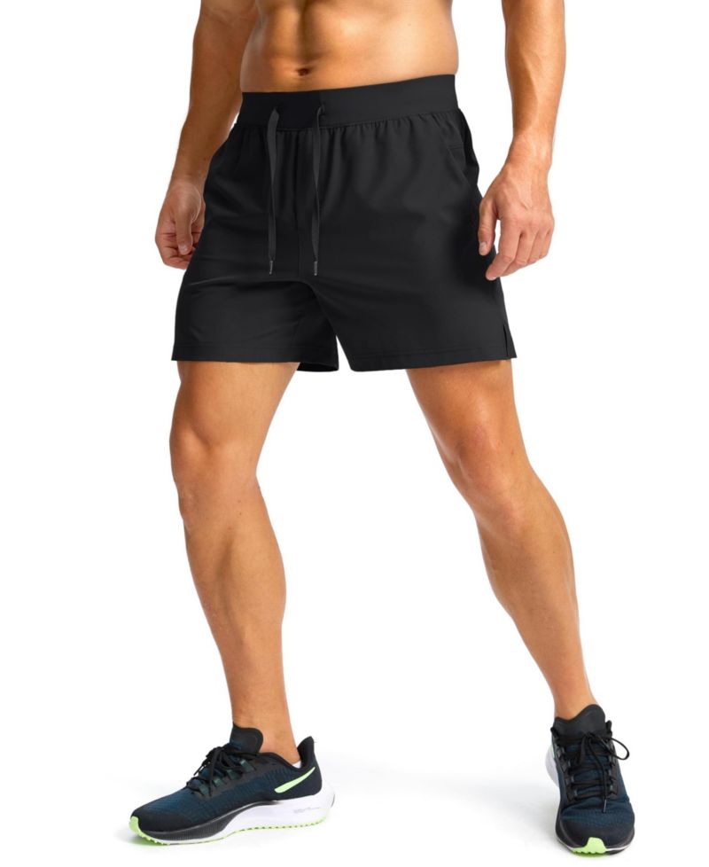 Men's Athletic Zipper-Pocket Shorts, 7" Inseam