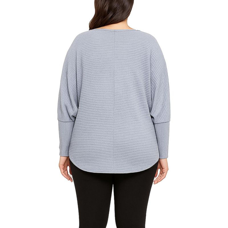 Plus Size Dolman Sleeve Rib Top