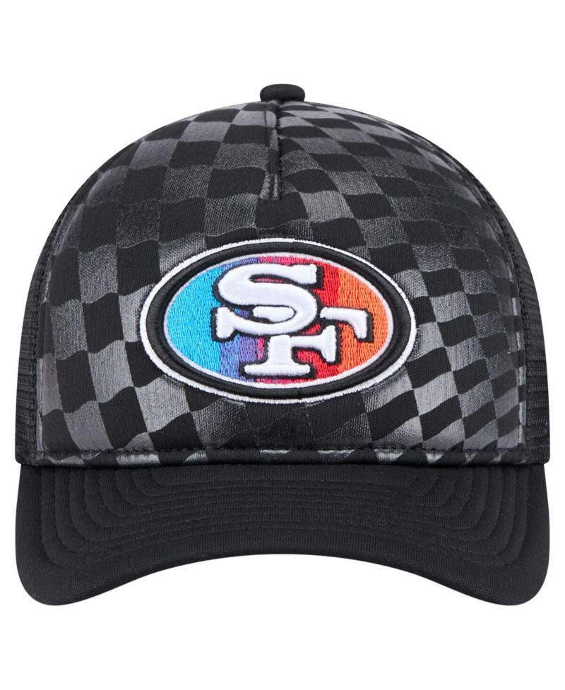 Men's Black San Francisco 49ers Gradient 9FORTY Adjustable Hat
