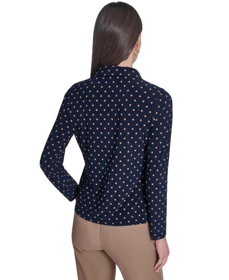 Women's Long-Sleeve Button Up Top
