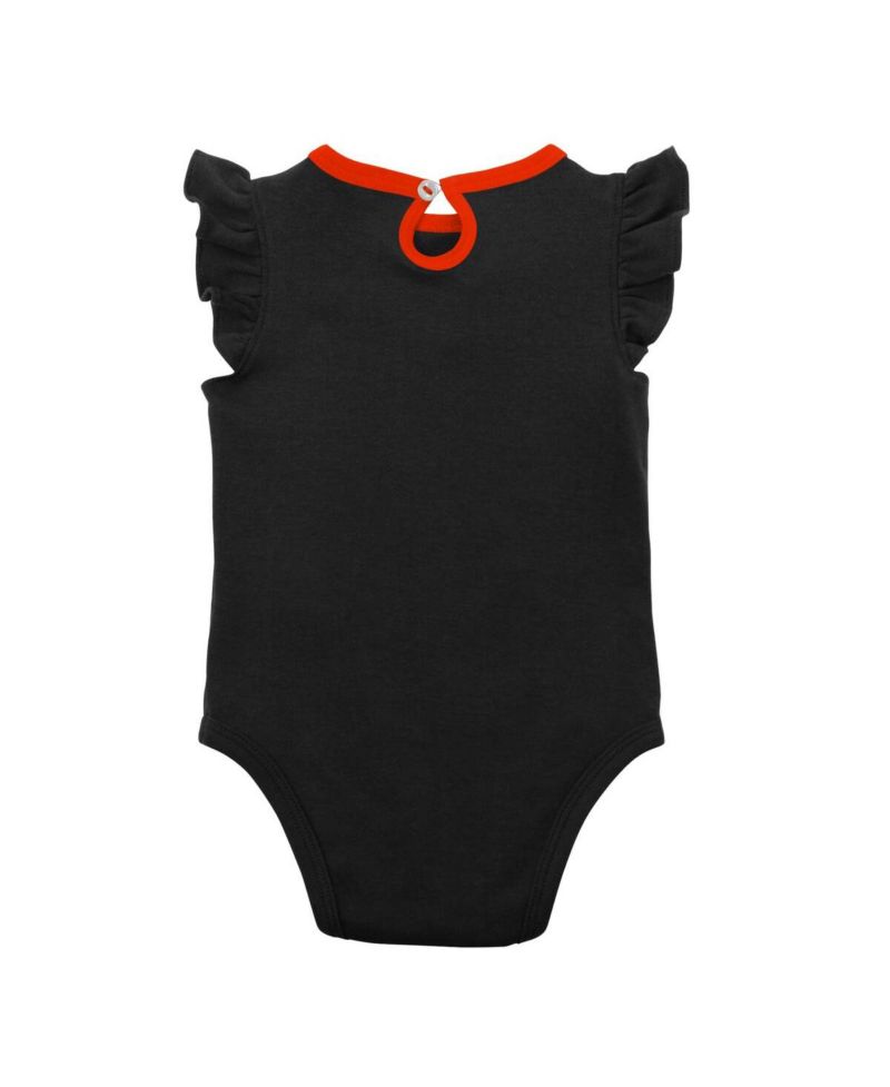 Infant Boys and Girls Black, Heather Gray San Francisco Giants Little Fan Two-Pack Bodysuit Set