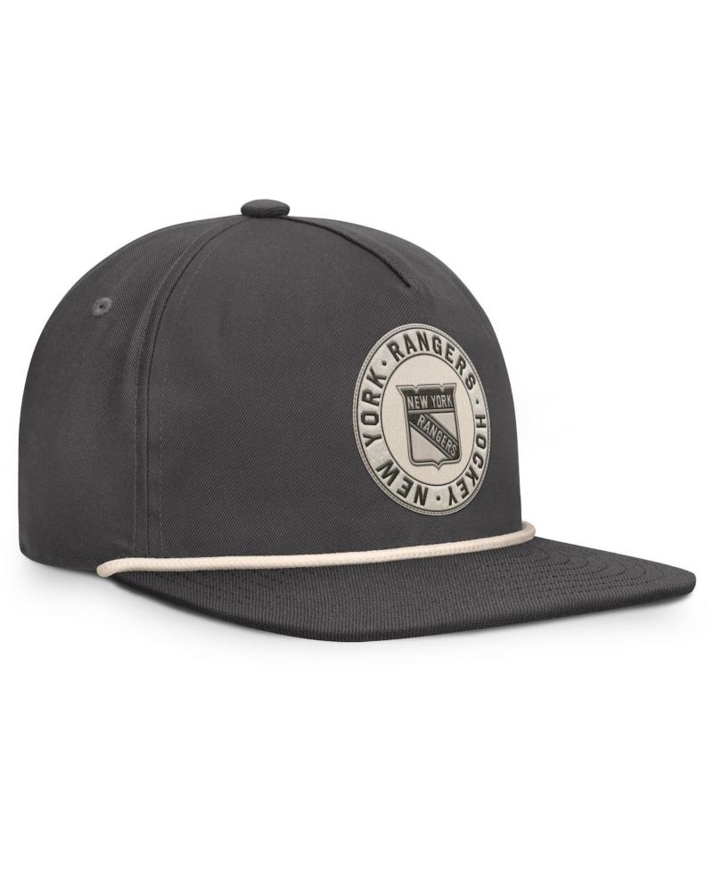 Men's Charcoal New York Rangers Closer Adjustable Hat