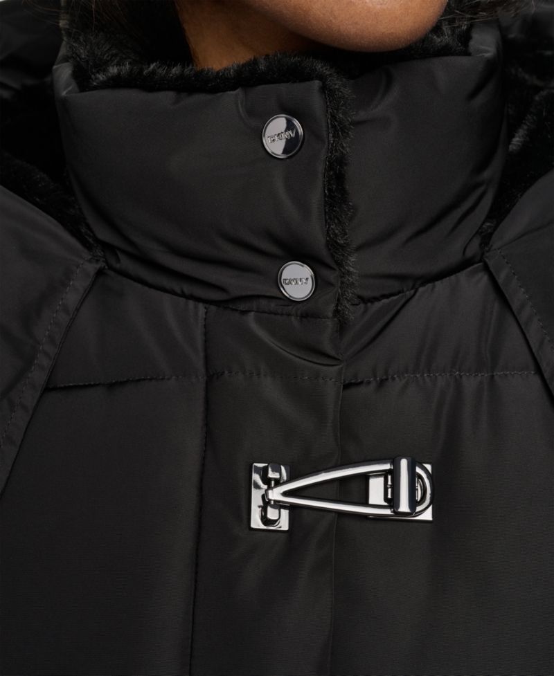 Women's Short Toggle Stand Collar Puffer Coat