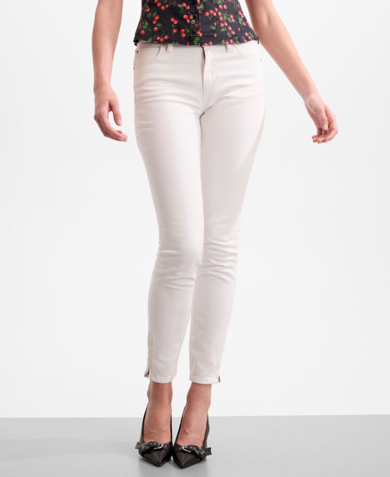 Women's Marilyn Anniversary Mid-Rise Zipper Skinny Jeans