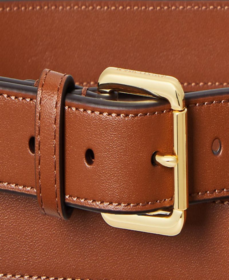 Double-Buckle Stacked Wide Belt