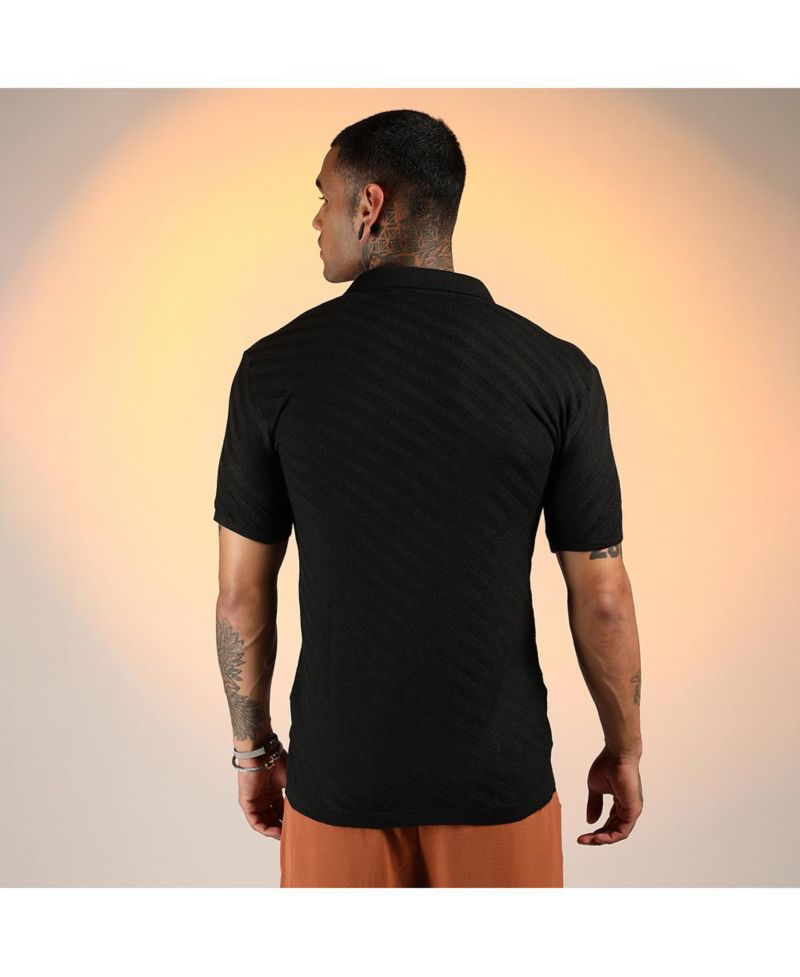 Men's Tilted-Knit Shirt