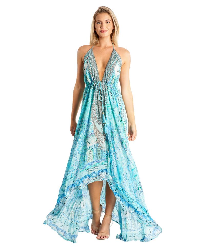 Women's Maxi halter neck dress