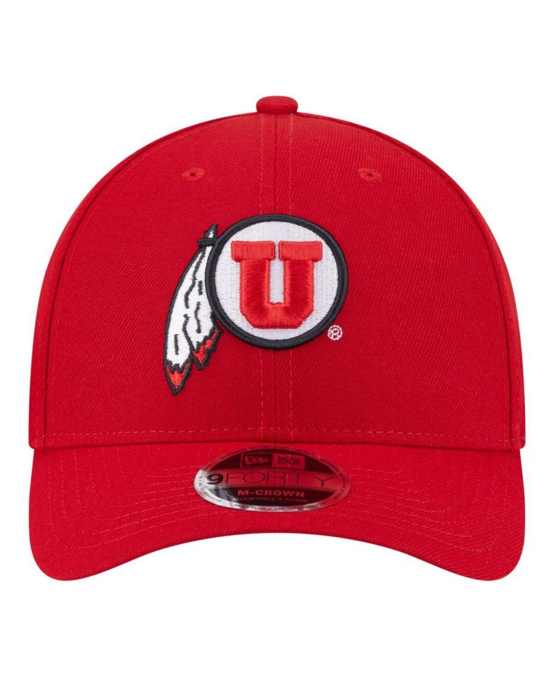 Men's Red Utah Utes Team Collective 9FORTY M-Crown Adjustable Hat