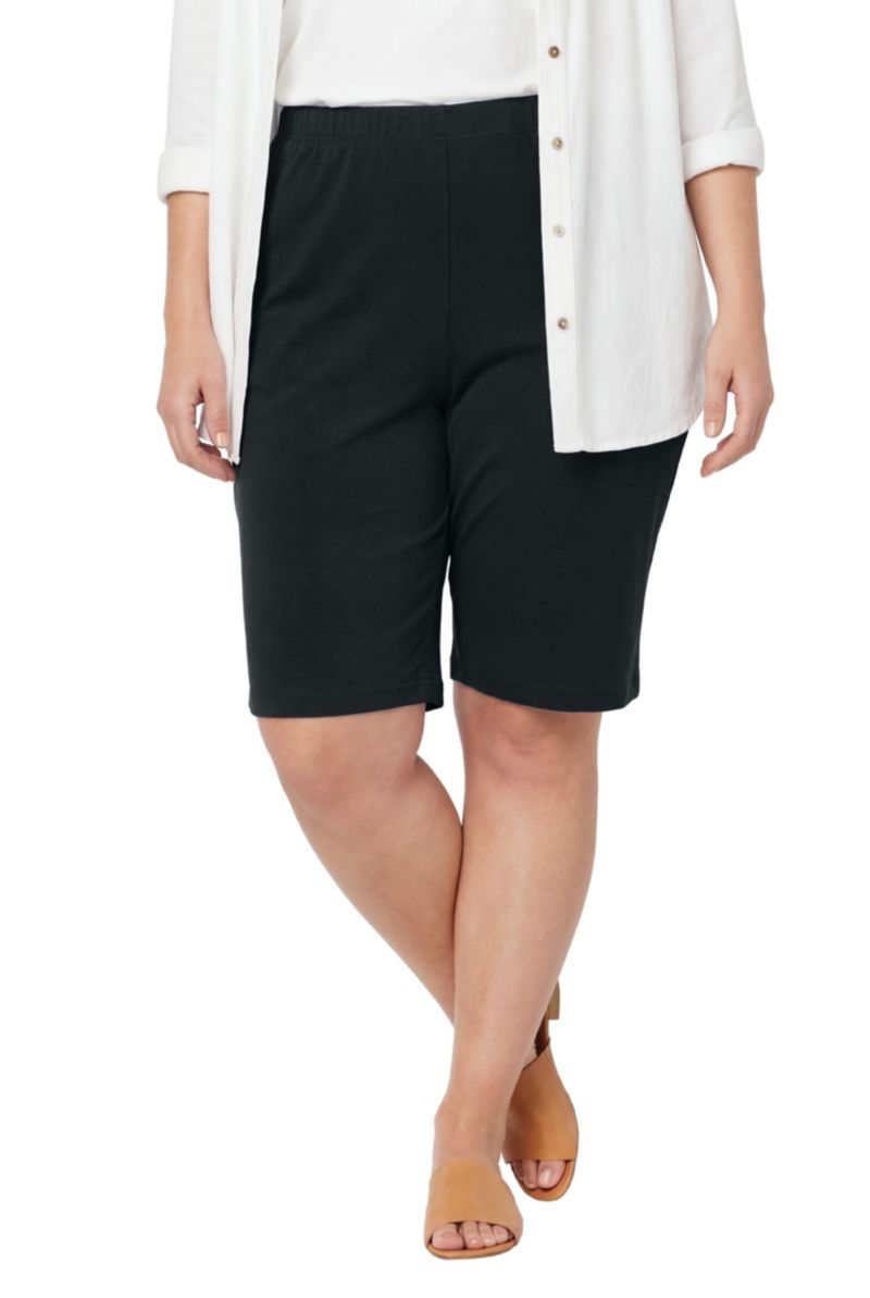 Plus Size Within Day Knit Bermuda Shorts