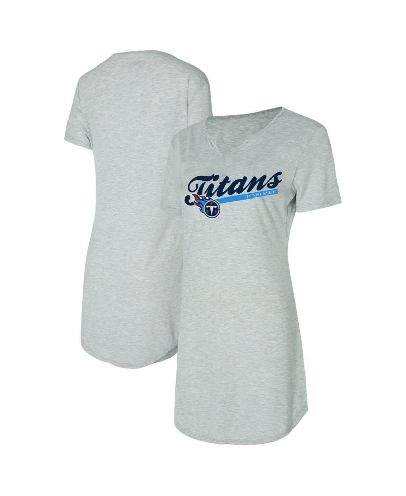 Women's Gray Tennessee Titans Petition Knit Nightshirt