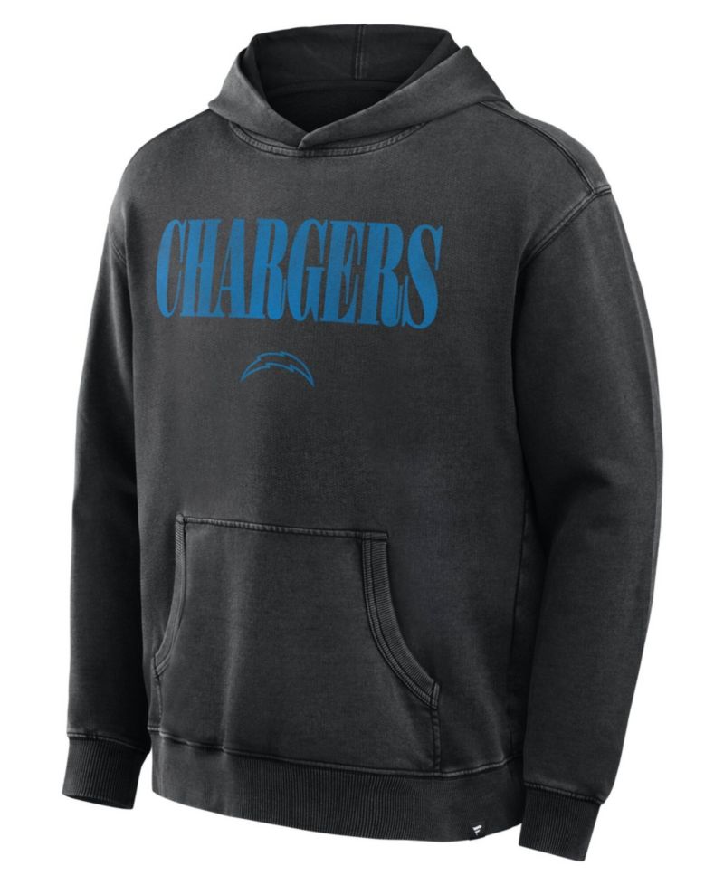 Men's Black Los Angeles Chargers Relaxed Intense Rivalry French Terry Hoodie
