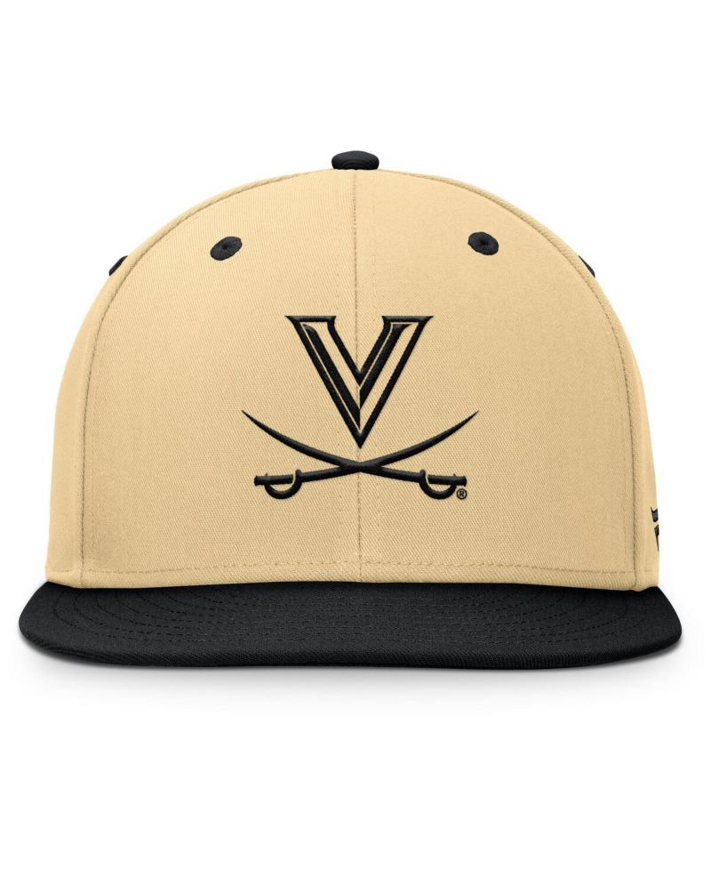 Men's Gold/Black Virginia Cavaliers Balance Fitted Hat