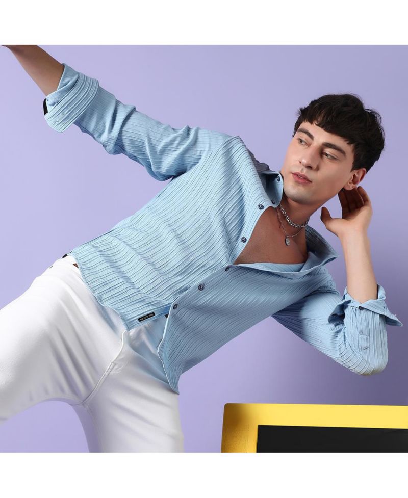 Men's Textured Casual Shirt