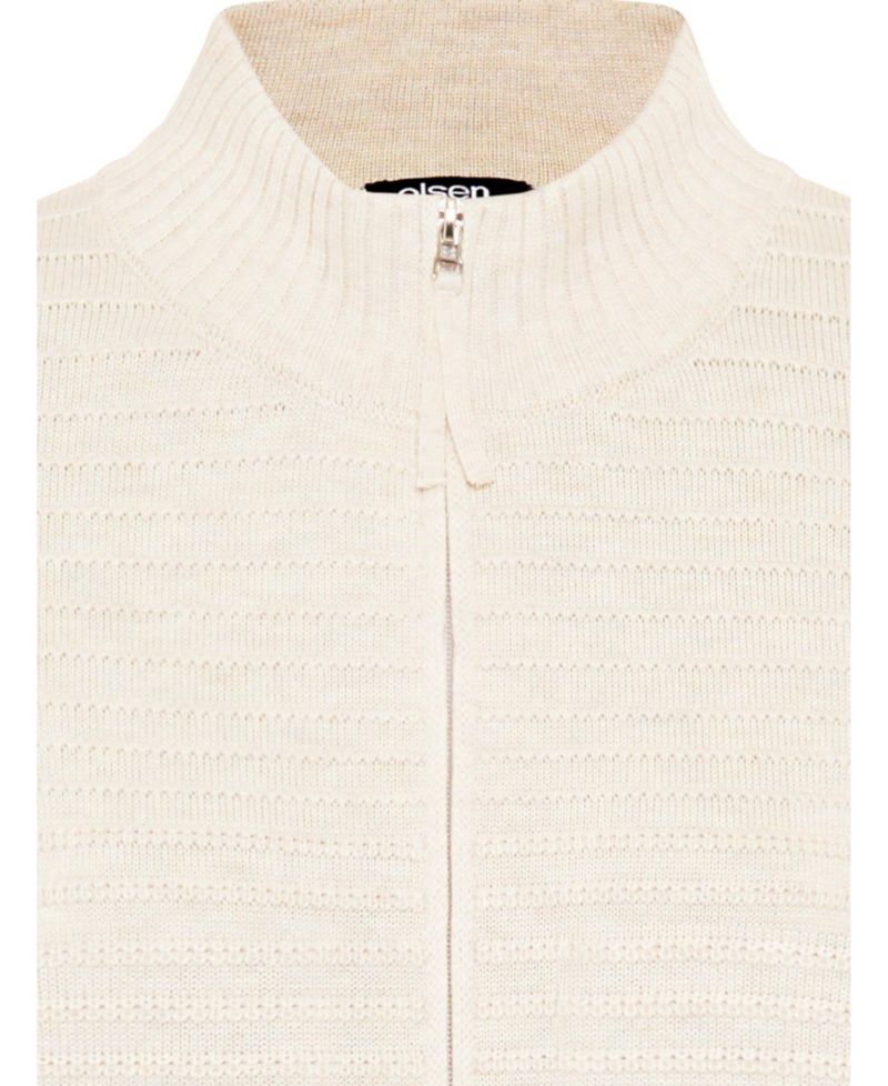 Women's Rib Knit Zip Front Cardigan