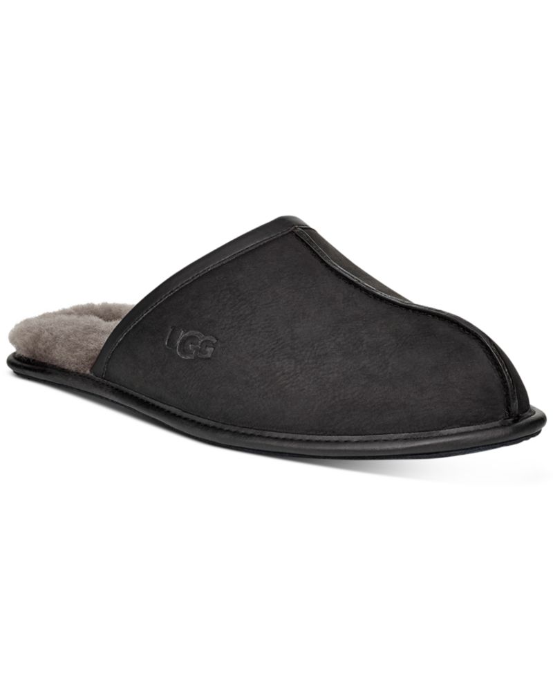 Men's Scuff Leather Slippers