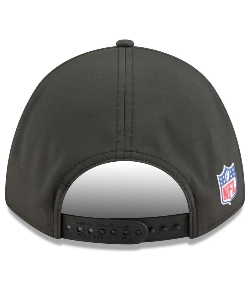 Men's Black New Orleans Saints 2025 Sideline M-Crown 9FORTY Adjustable Hat