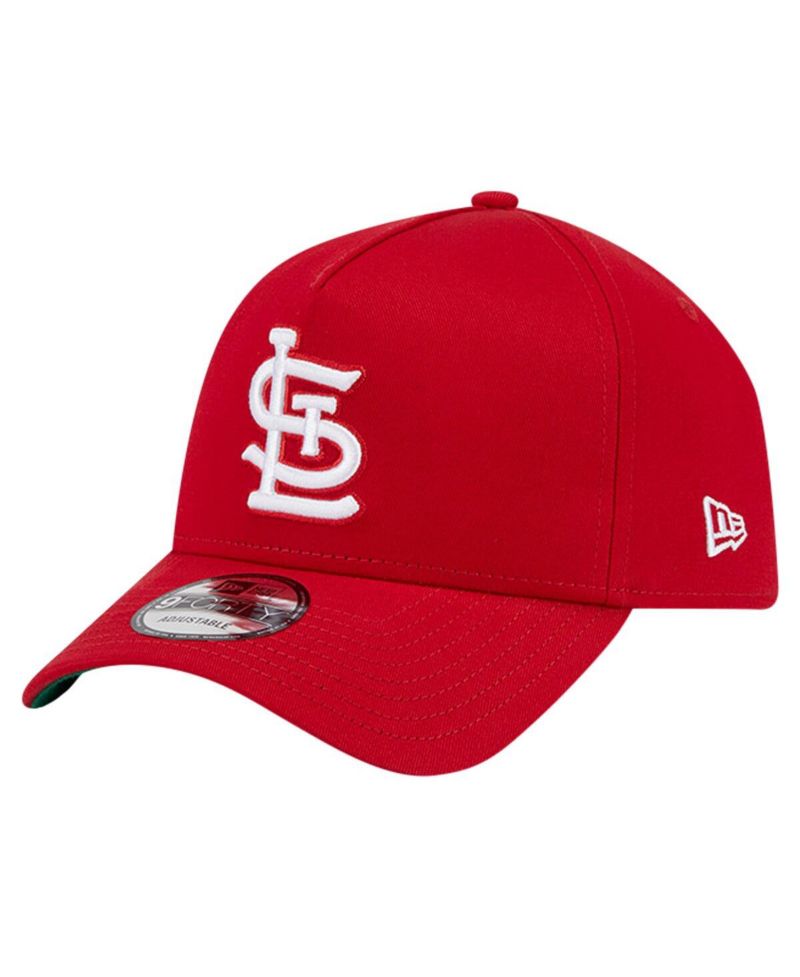 Men's Red St. Louis Cardinals Team Color A-Frame 9FORTY Adjustable Hat