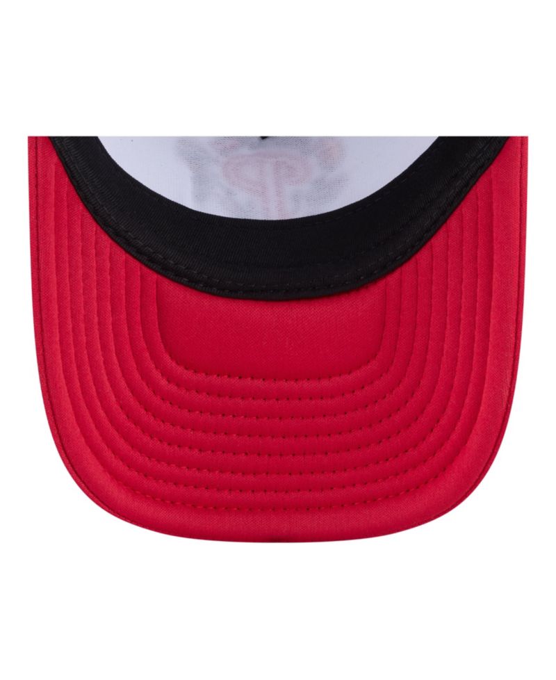 Big Boys and Girls White/Red Philadelphia Phillies Food A-Frame 9FORTY Trucker Adjustable Hat