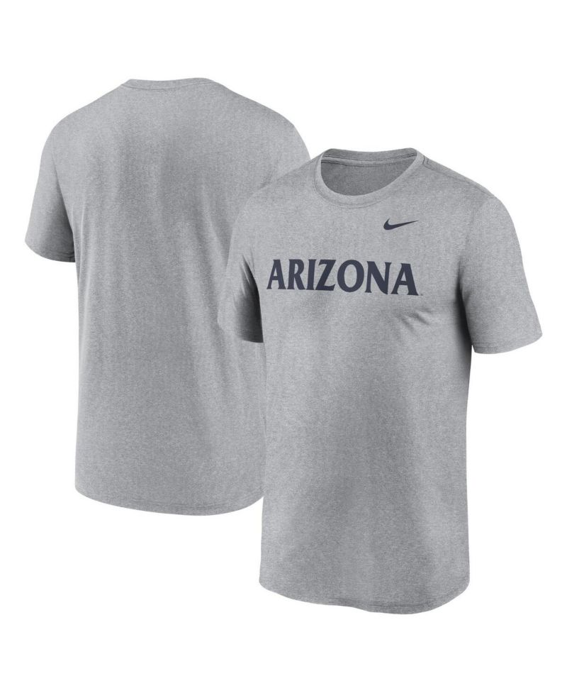 Men's Heather Gray Arizona Wildcats Primetime Legend Wordmark T-Shirt