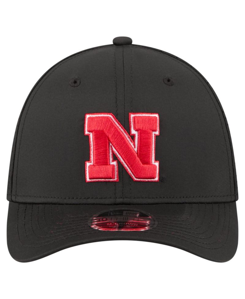 Men's Black Nebraska Huskers 39THIRTY M-Crown Flex Fit Hat