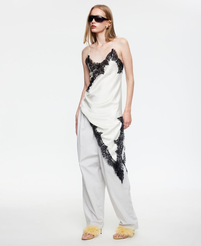 Women's Emerging Sleeveless Asymmetric Midi Dress