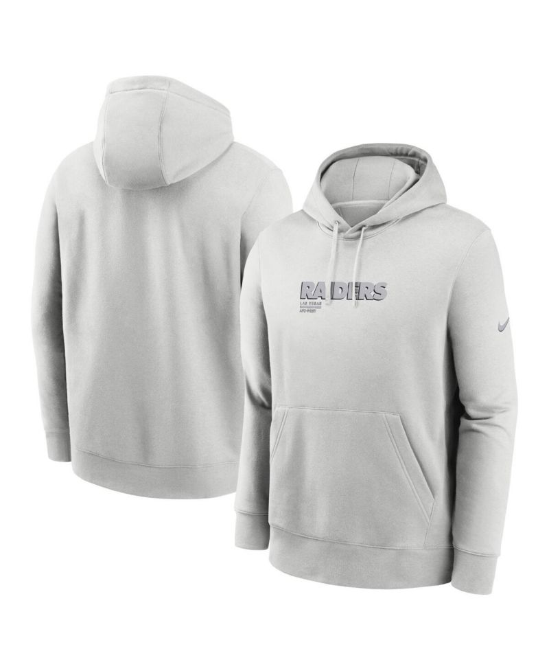 Men's Gray Las Vegas Raiders Edge Pack French Terry Club Pullover Hoodie