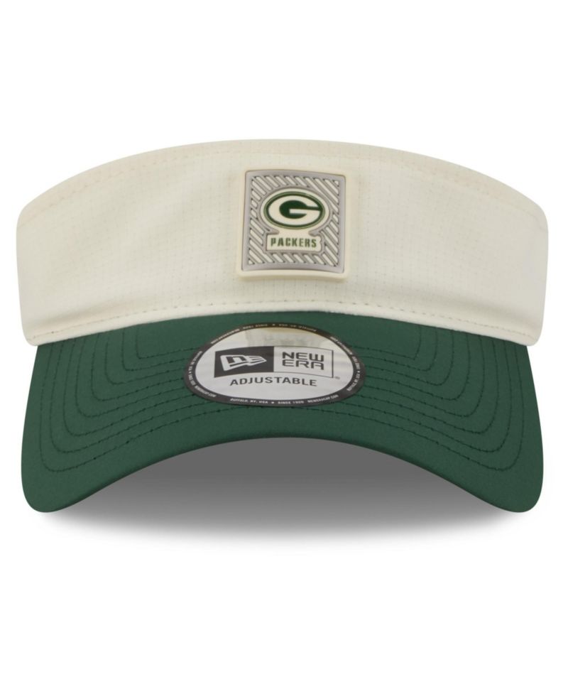 Men's Cream/Green Green Bay Packers 2026 NFL Training Camp Adjustable Visor