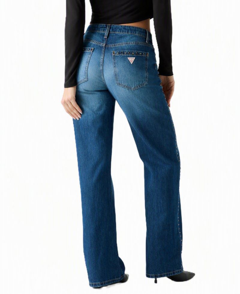 Women's Mid-Rise Slouchy Fit Straight-Leg Jeans