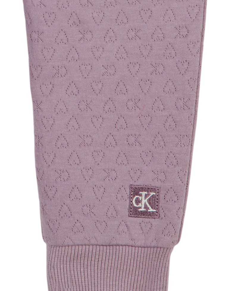 Baby Girls' Long-Sleeve Quilted Double-Knit Top and Pants, 2-Piece Set