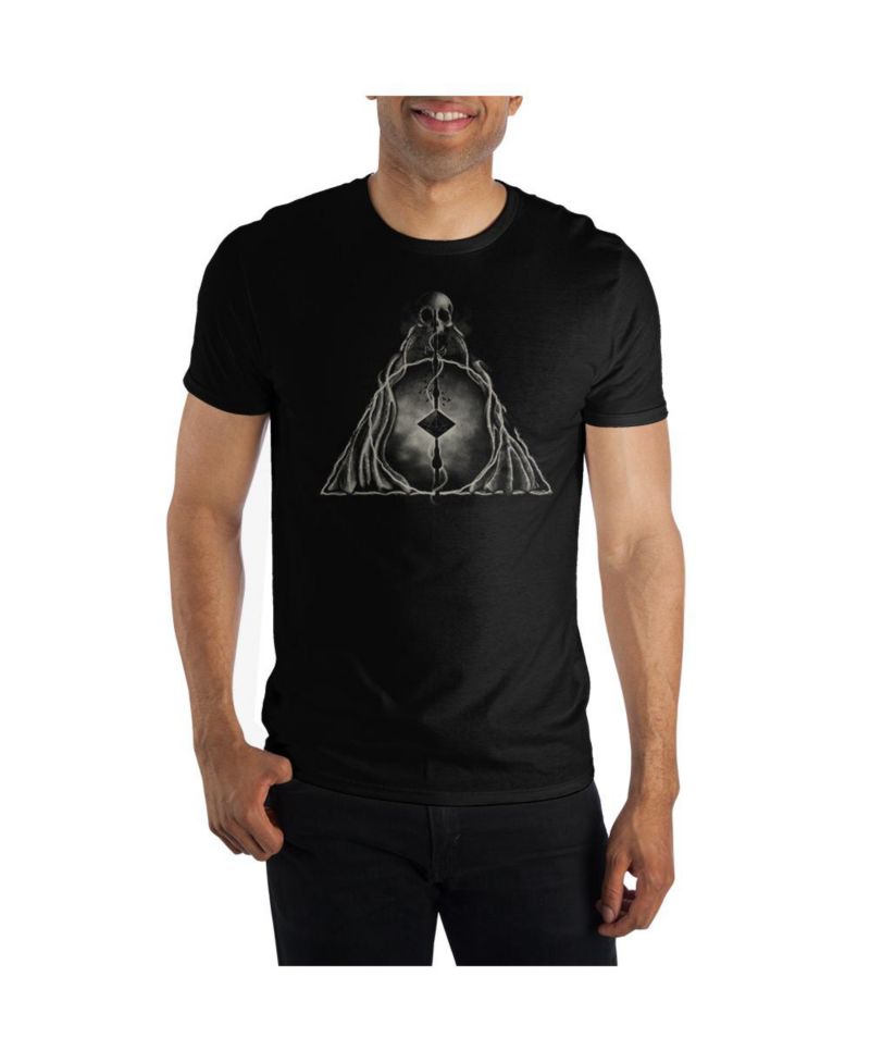 Men's Deathly Hallows Symbol Short-Sleeve T-Shirt-3X-Large