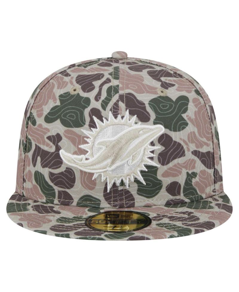 Men's Camo Miami Dolphins Geo 59FIFTY Fitted Hat