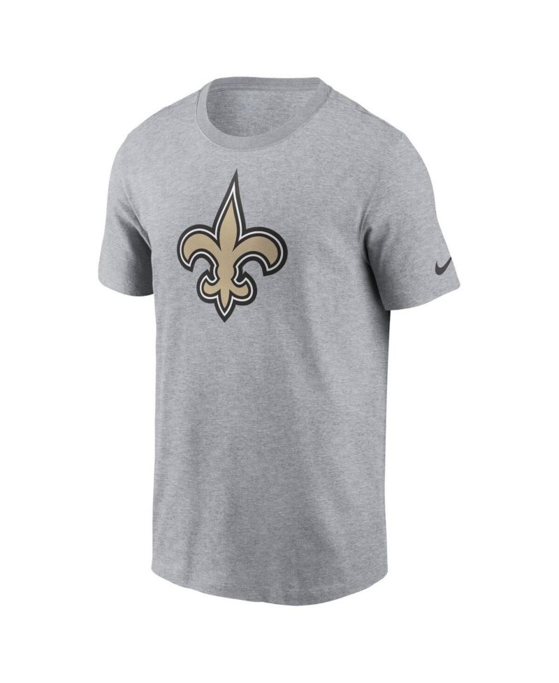 Men's Gray New Orleans Saints Logo Essential T-shirt