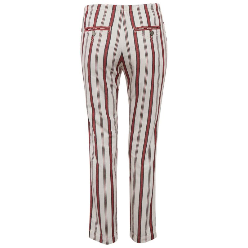Women's Striped Cotton Raye Trousers