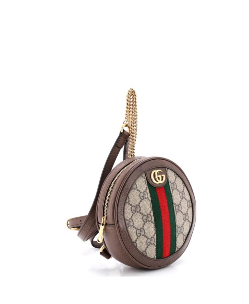Mini Ophidia Round Backpack GG Coated Canvas