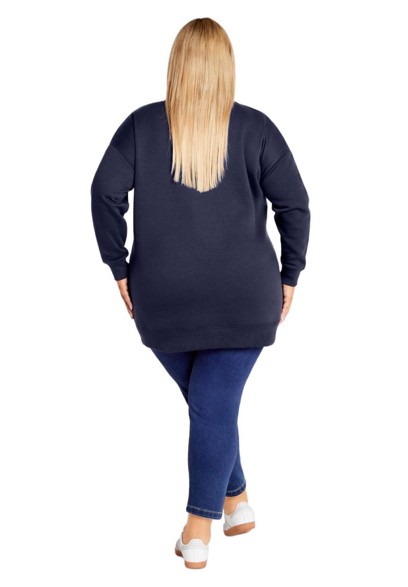 Women's Plus Size Jade Longline Zip Top