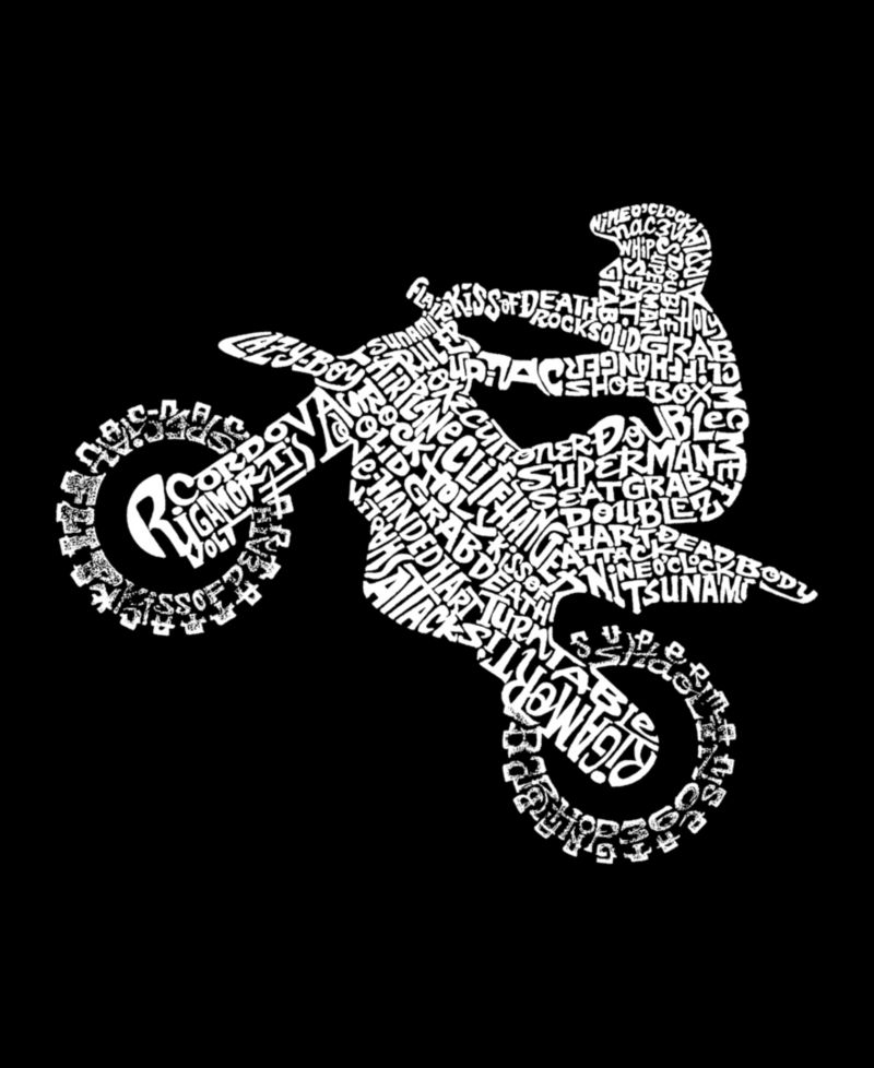 Men's Cotton/Poly Blend Word Art Freestyle Motocross FMX T-shirt